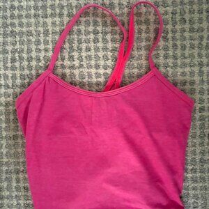 Old Lululemon Power Y Tank in Bright Pink – Good Condition (No Longer Sold)